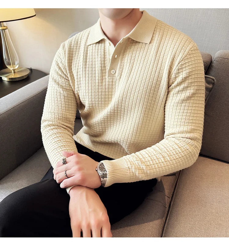 Men's business casual premium polo.