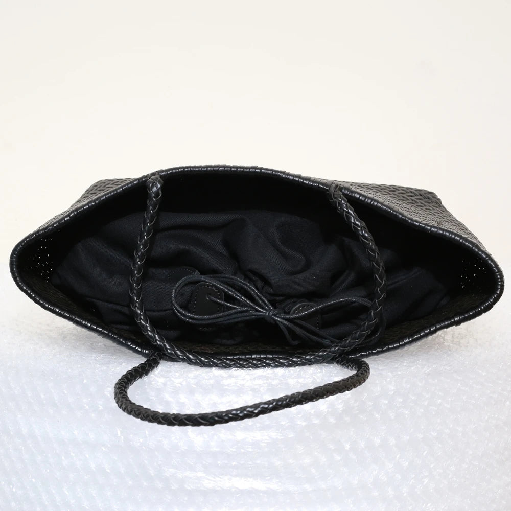 Charlotte Woven Cowhide Tote