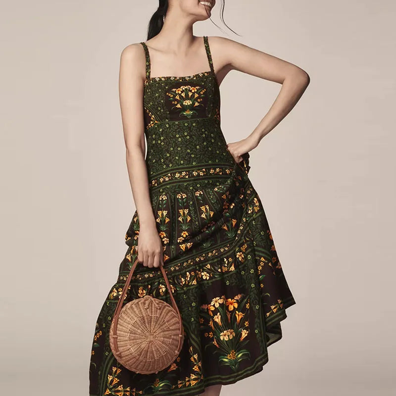 SOPHIE BOHO PLEATED DRESS
