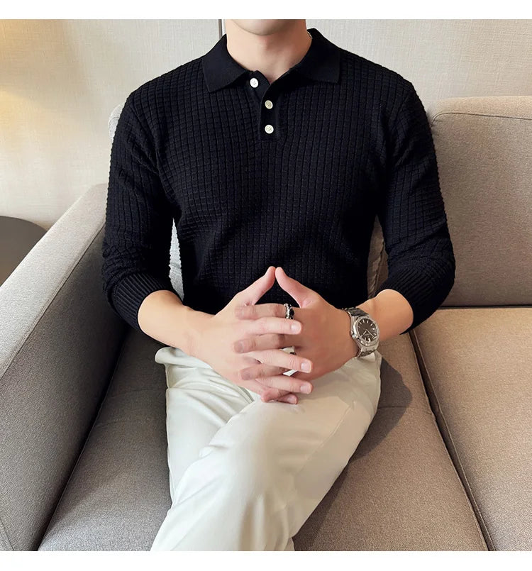 Men's business casual premium polo.