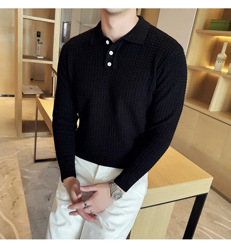 Men's business casual premium polo.