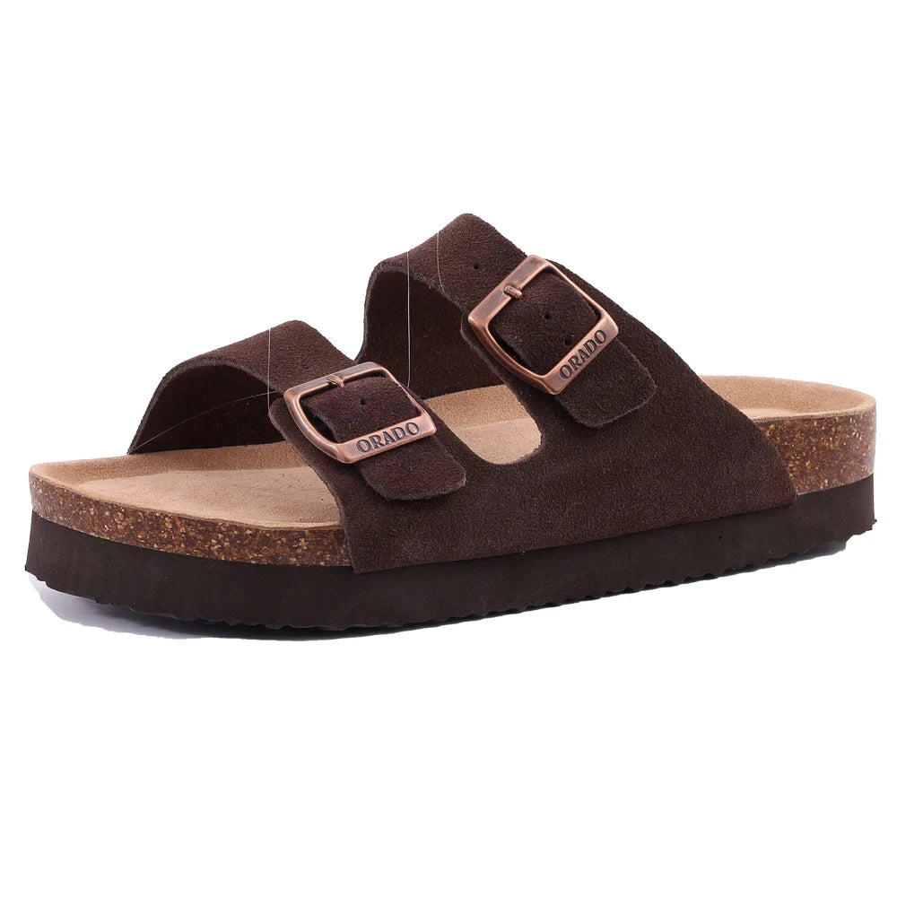 Kidmi Women’s Suede Buckle Sandals
