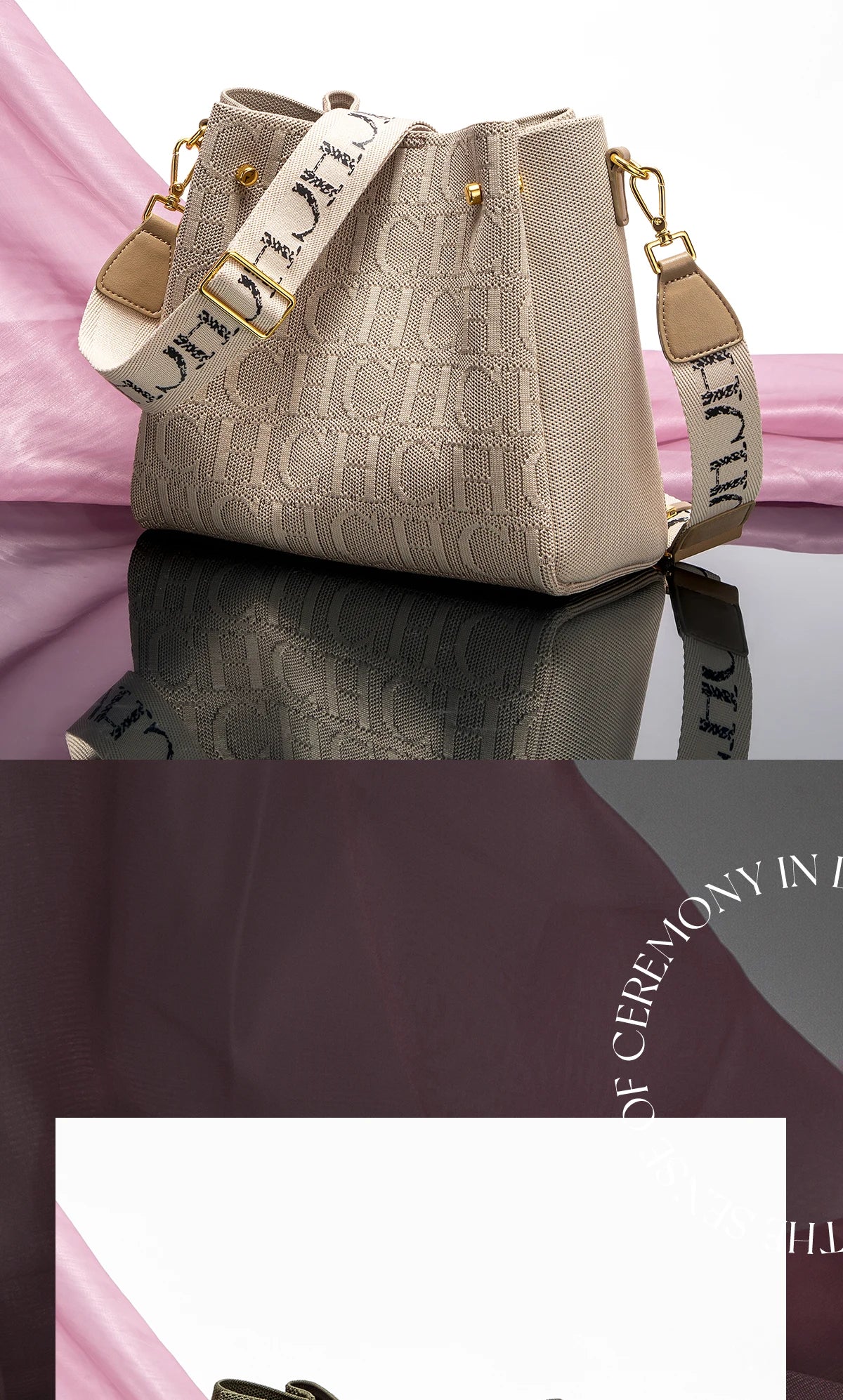 GEORGIA LETTER SHOULDER BAG