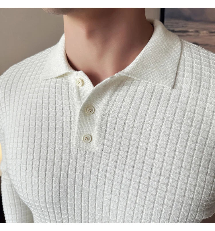 Men's business casual premium polo.