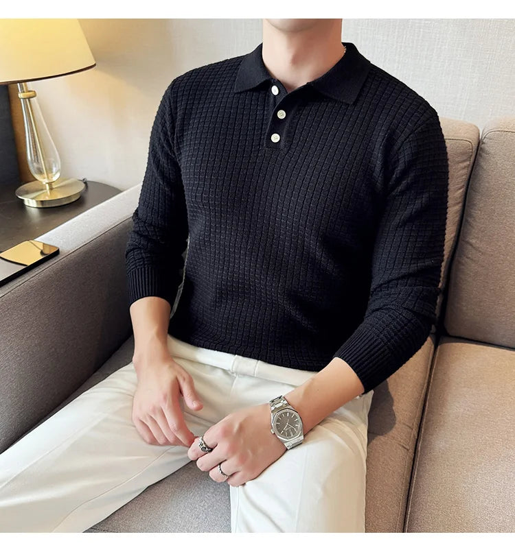 Men's business casual premium polo.