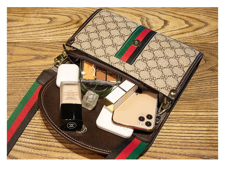 LUXE PLAID CROSSBODY BAG