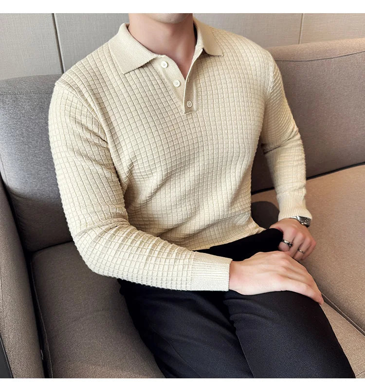 Men's business casual premium polo.