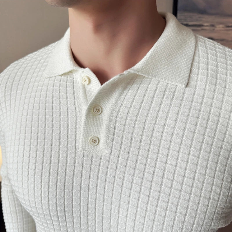 Men's business casual premium polo.