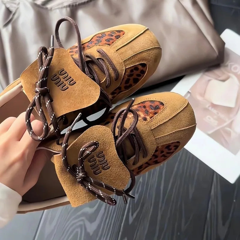 Retro Leopard Sneakers