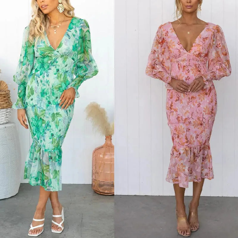 NOVA™ BLOOM ELEGANCE MIDI DRESS