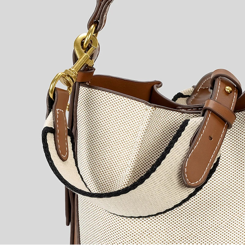LuxeCanvas Bucket Bag