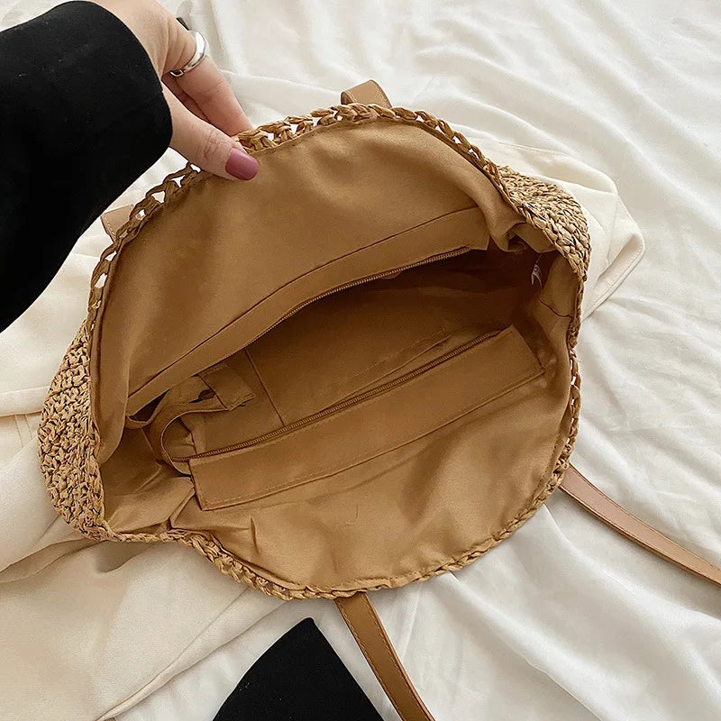 THE PORTOFINO STRAW TOTE