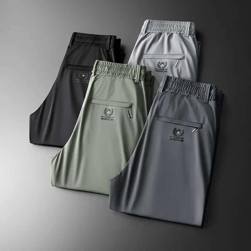 James Ice Silk Casual Pants