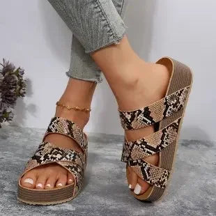 Luna Cross Slide Sandals