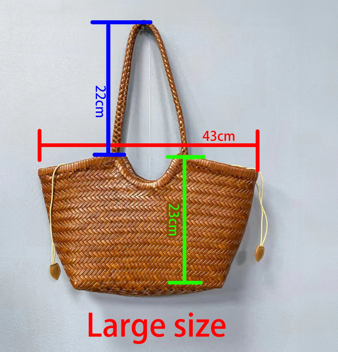 Charlotte Woven Cowhide Tote
