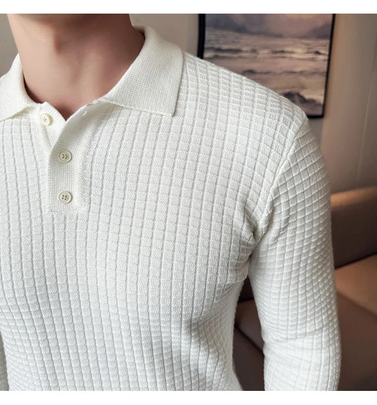 Men's business casual premium polo.