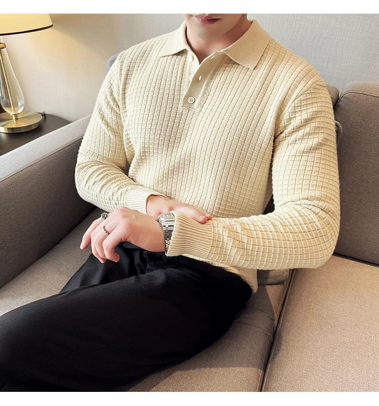 Men's business casual premium polo.