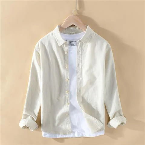 VINCI LINEN LONG SLEEVE SHIRT
