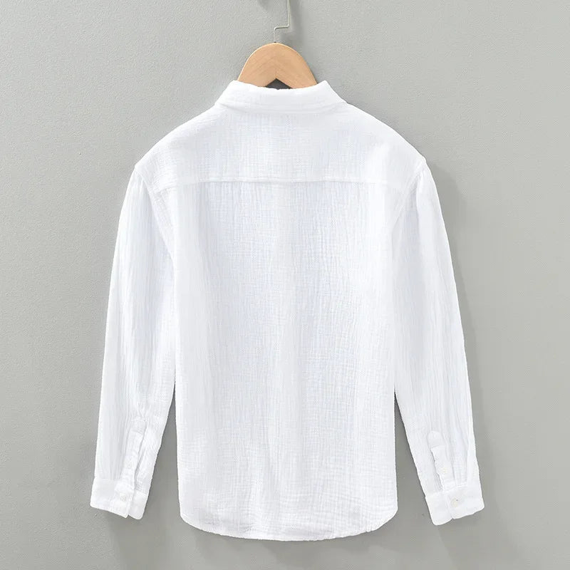 HENRY GAUZE COTTON SHIRT