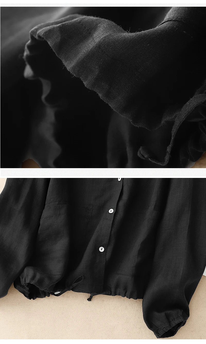 MIRA LINEN HOODIE