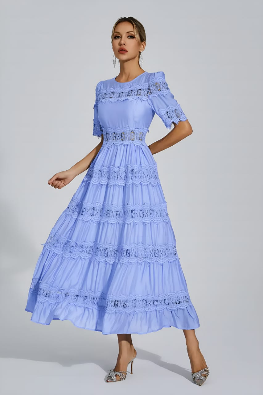 Eleanor Lace Embroidery Dress