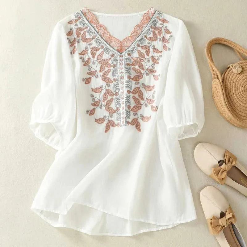 ALICE LINEN BLOUSE