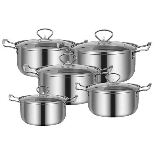 Stainless Steel 11-Piece Cookware Set