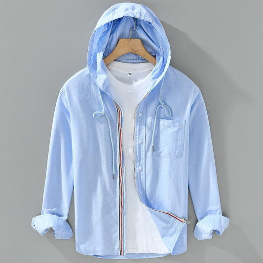 JAMES LINEN HOODIE