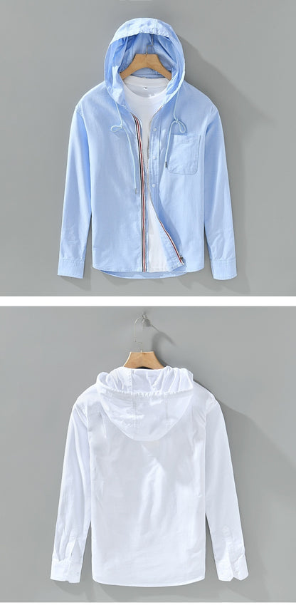 JAMES LINEN HOODIE