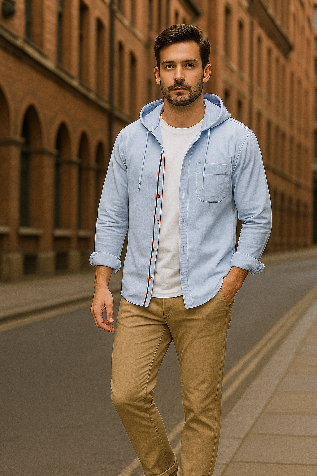 JAMES LINEN HOODIE