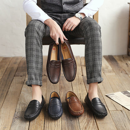 OLIVER CLASSIC SOFT-SOLED LEATHER SHOES