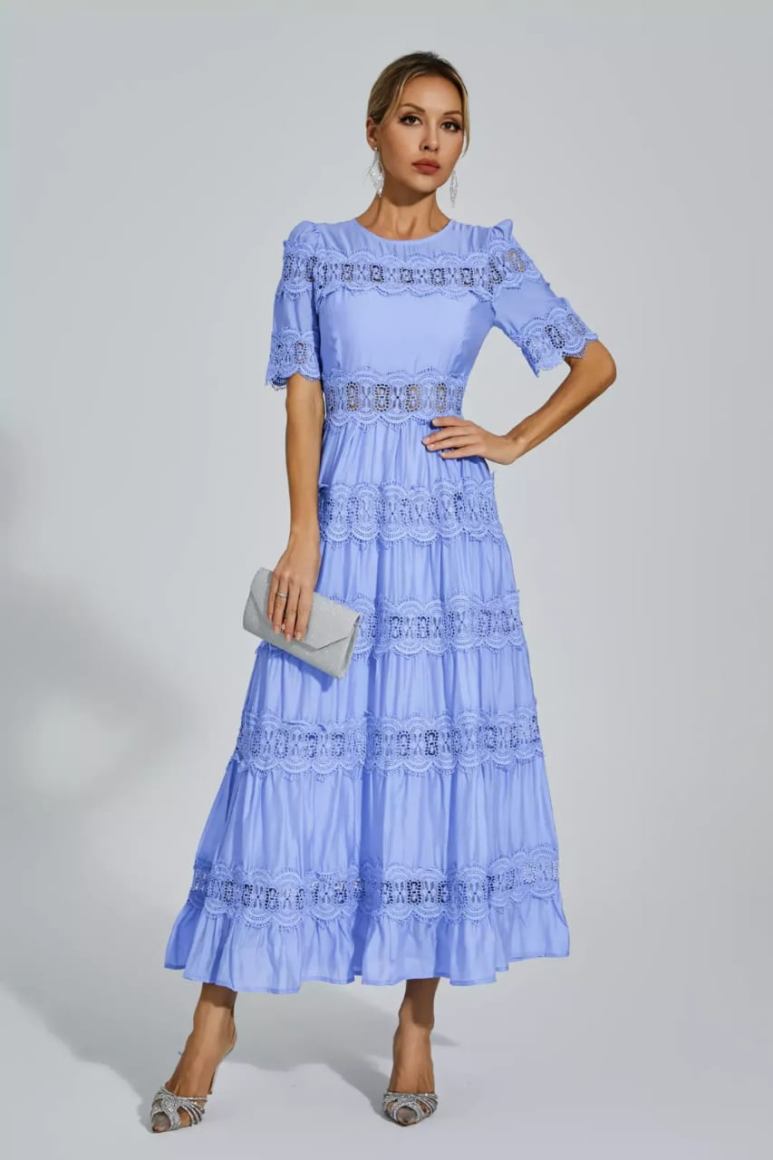 Eleanor Lace Embroidery Dress