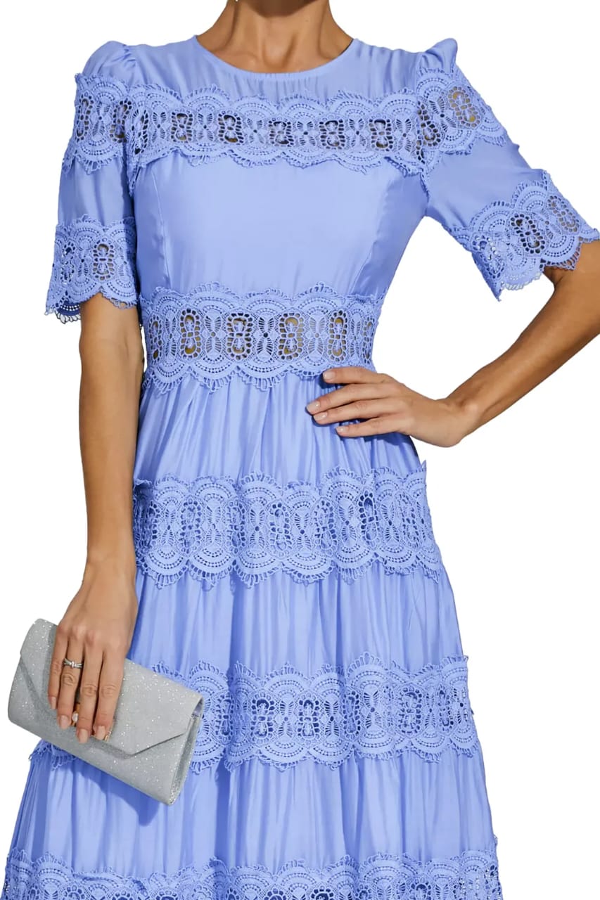 Eleanor Lace Embroidery Dress
