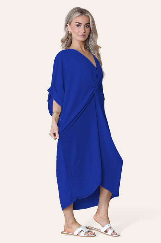 KnotEase Midi Dress