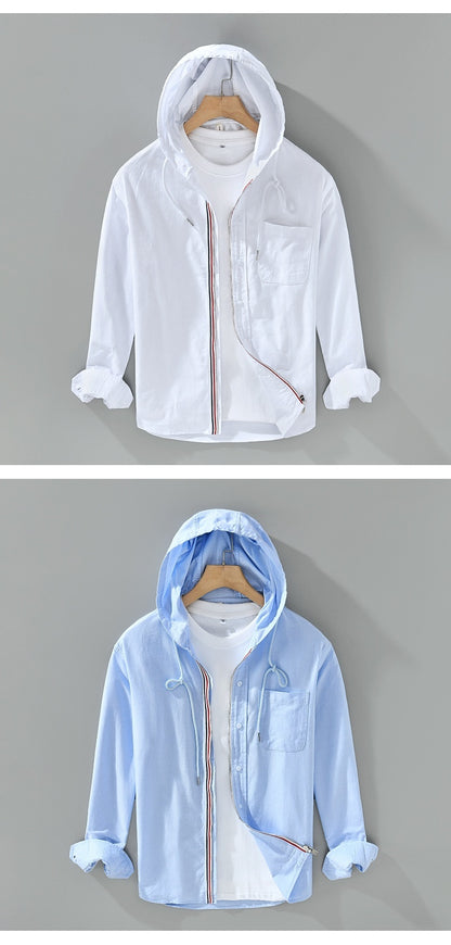 JAMES LINEN HOODIE