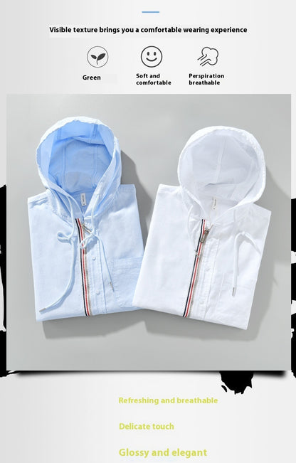 JAMES LINEN HOODIE