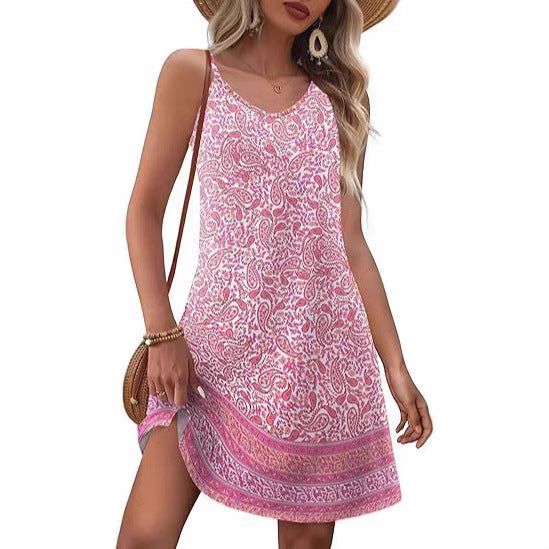 Boho Breeze Floral Midi Dress