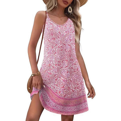Boho Breeze Floral Midi Dress
