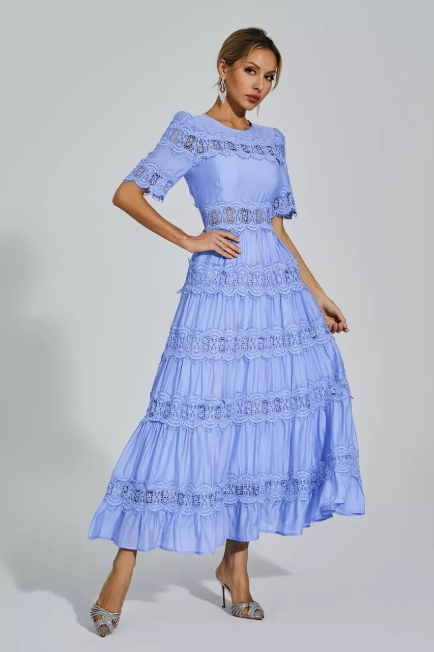 Eleanor Lace Embroidery Dress