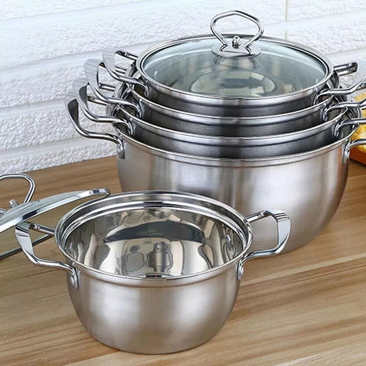 Stainless Steel 11-Piece Cookware Set