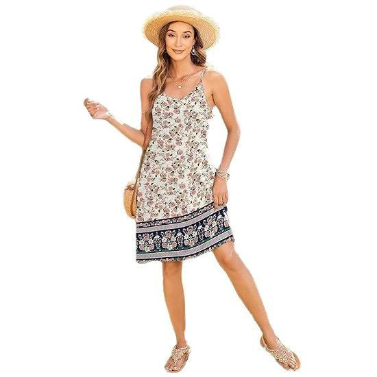 Boho Breeze Floral Midi Dress