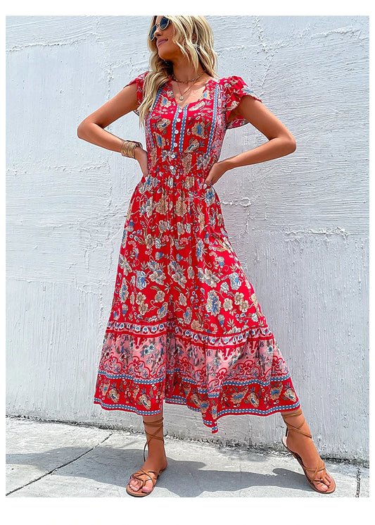 WREN BLOOM BOHO  DRESS