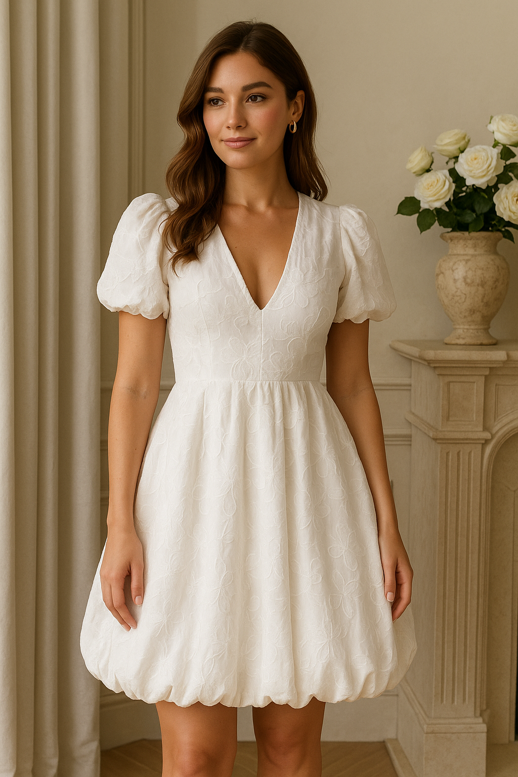 Isla Grace Puff Sleeve Dress