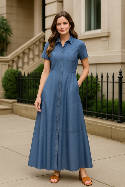 DenimGrace Shirt Dress