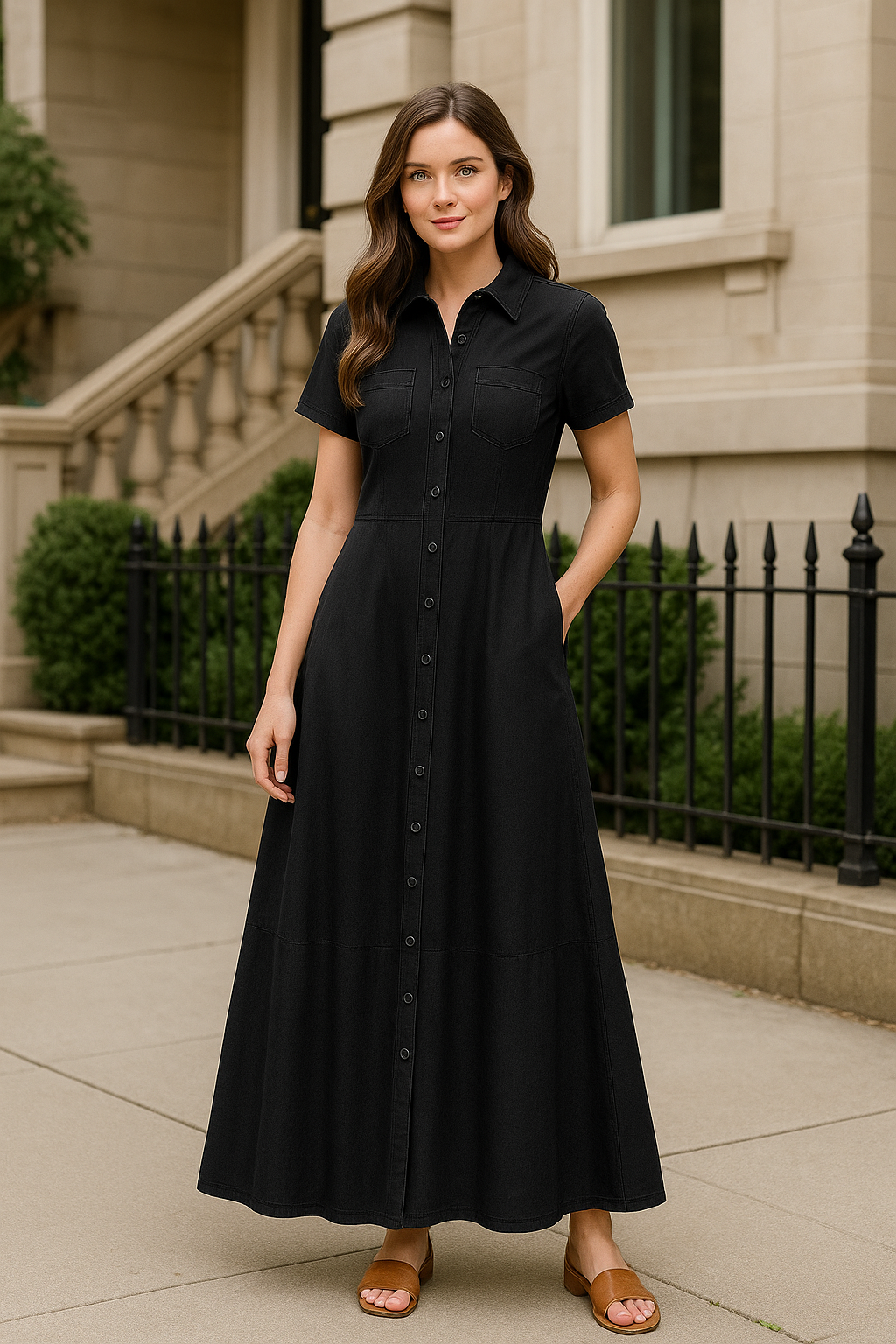 DenimGrace Shirt Dress
