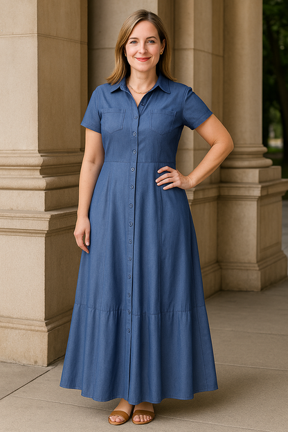 DenimGrace Shirt Dress