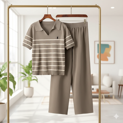 OLIVIA STRIPED KNIT SET