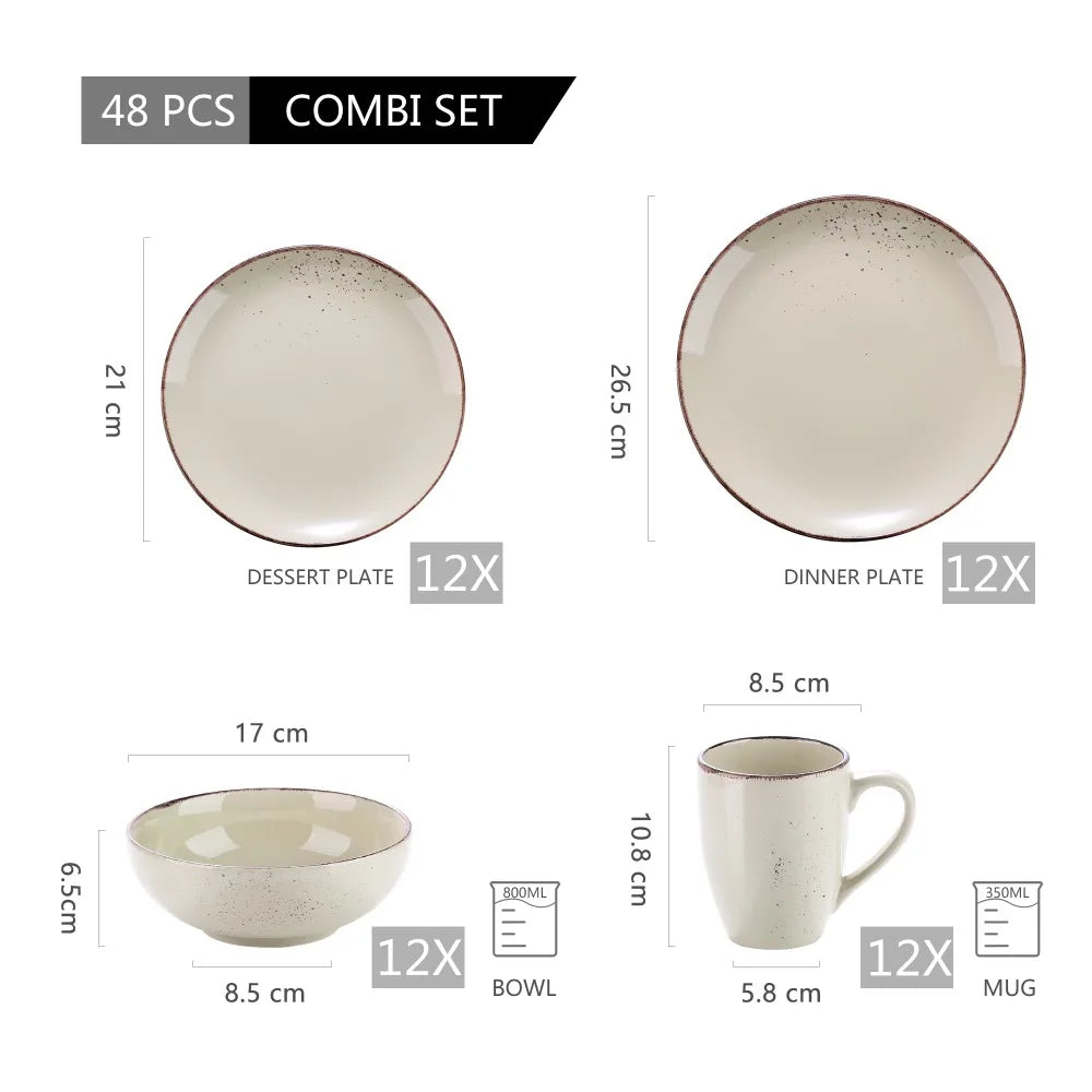 Malacasa Nature Stoneware Set