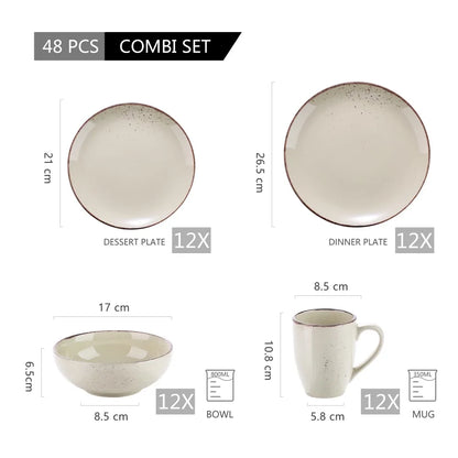 Malacasa Nature Stoneware Set