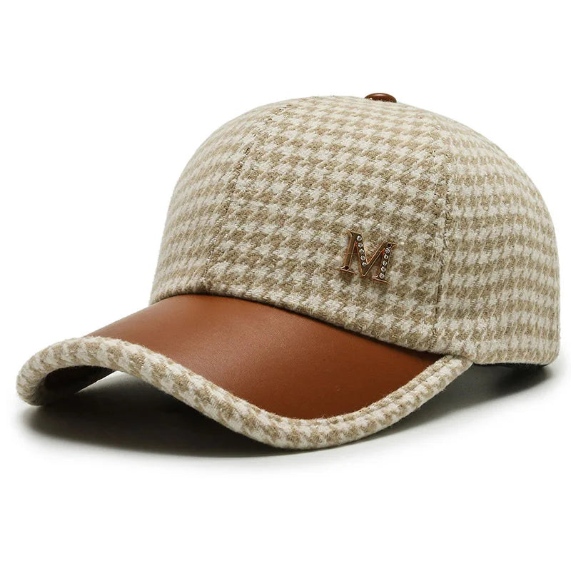 Evelyn Checkmate Plaid Baseball Cap